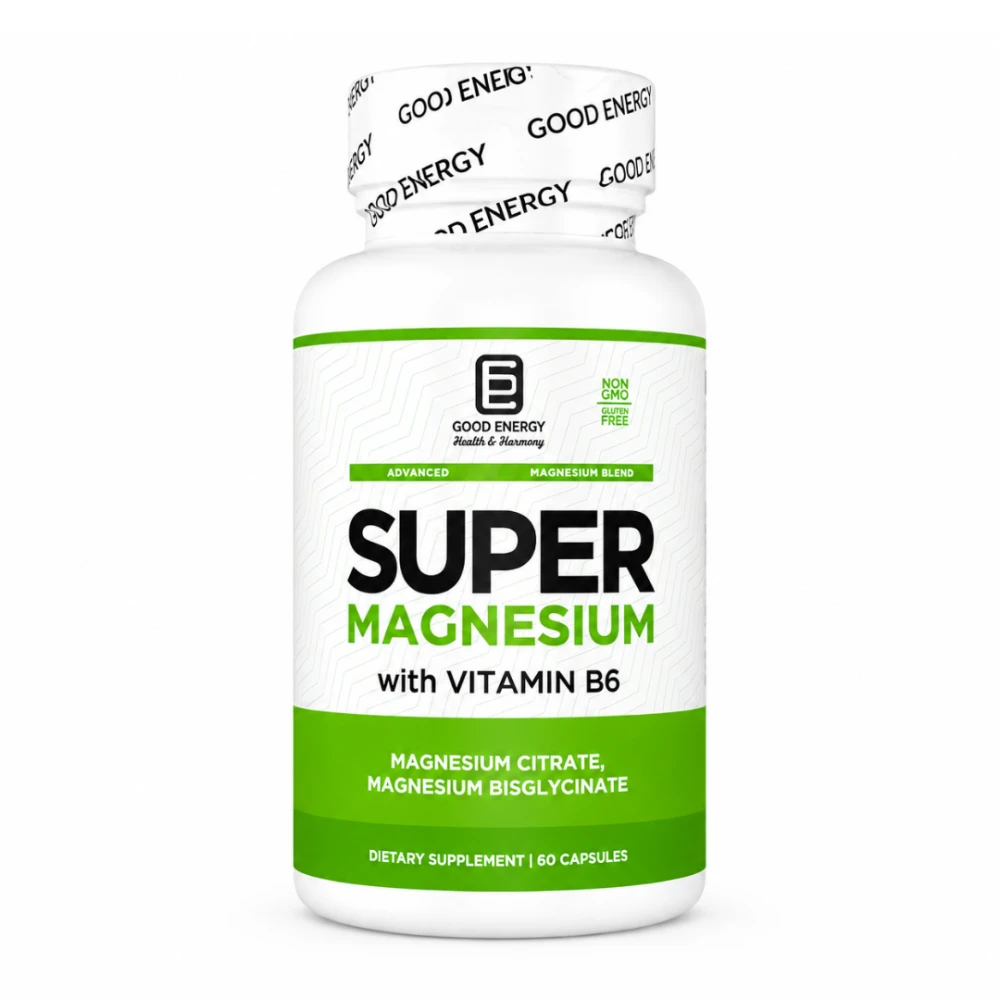 Good Energy Super Magnesium con Vitamina B6 – 60 Cápsulas