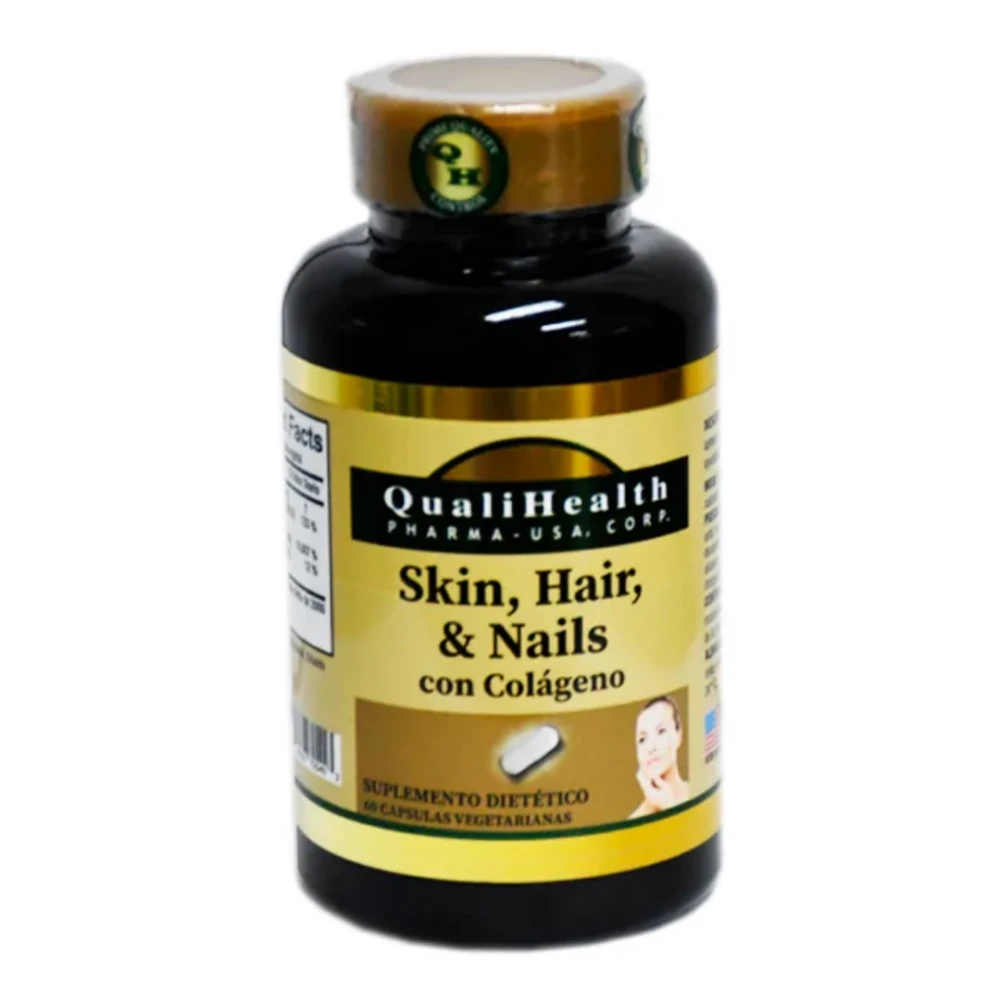 Qualihealth Skin, Hair & Nails con Colágeno – 60 Cápsulas