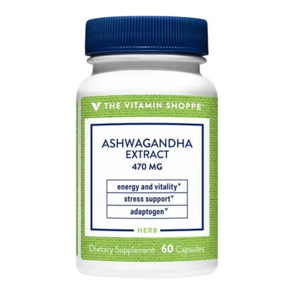 The Vitamine Shoppe Ashwagandha Extract 470mg 60 Cápsulas