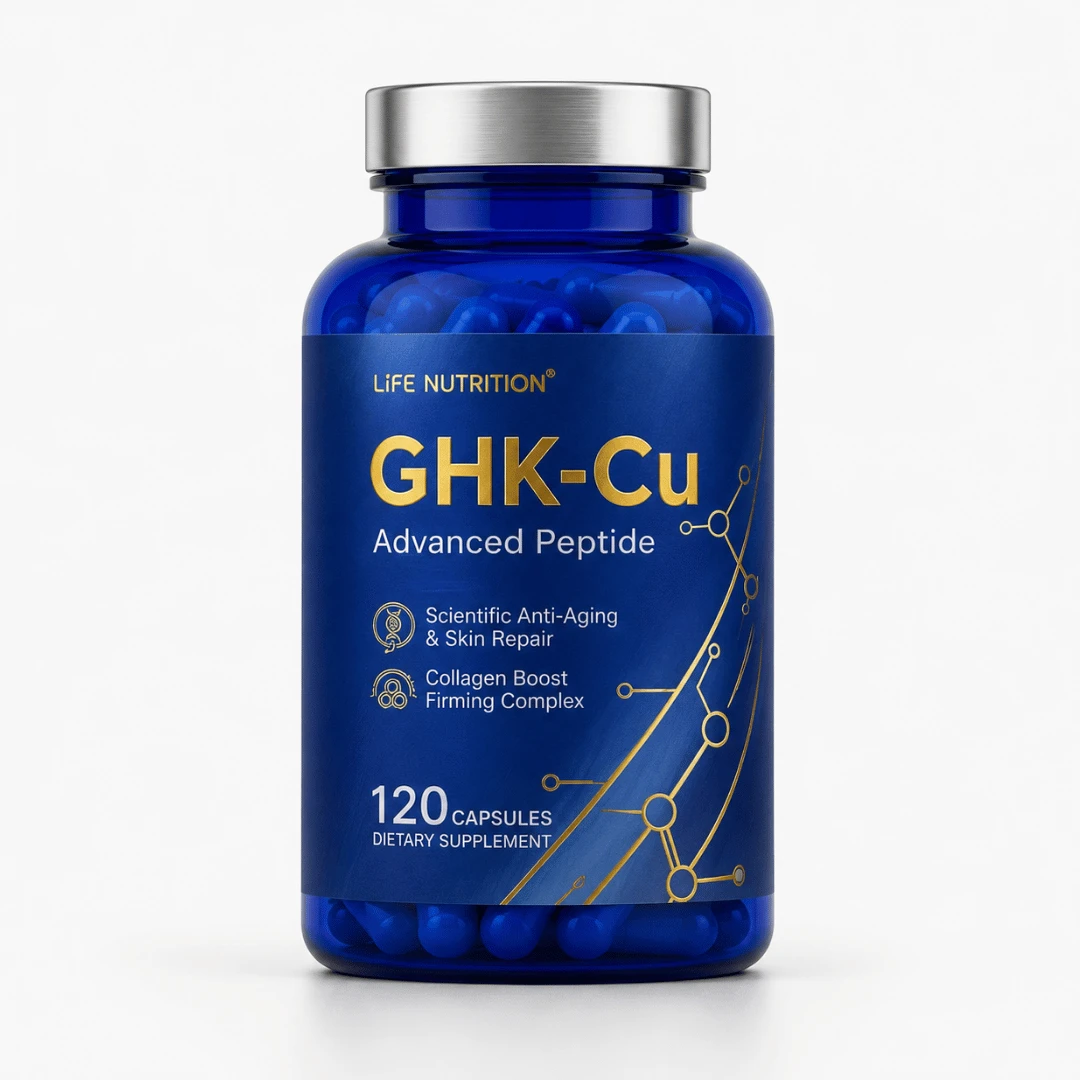 Life Nutrition GHK-Cu Copper Peptide – 120 Cápsulas Veganas