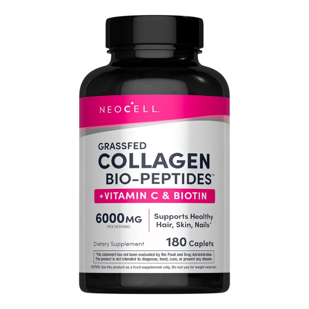 NeoCell Grassfed Collagen Peptides + C & Biotin 6000 mg – 180 Tabletas