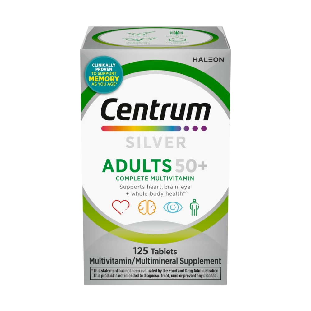 Centrum Silver Multivitamínico para Adultos 50+ – 125 Tabletas